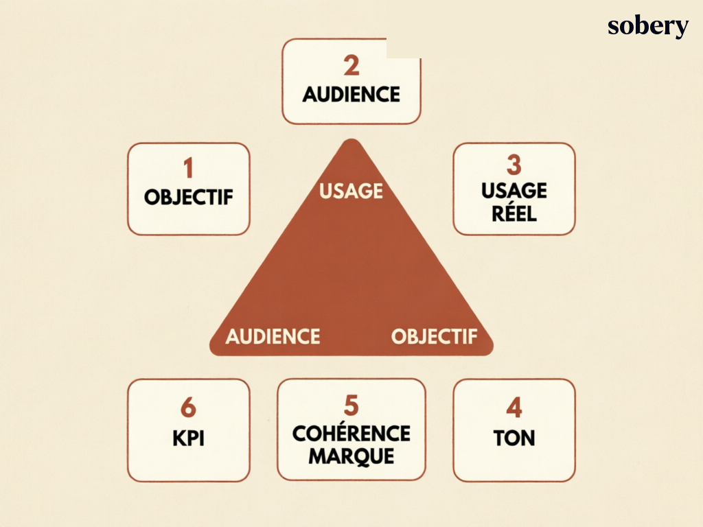 Choisir le bon goodies selon l'occasion — le triangle usage / audience / objectif et les 6 critères de décision comment choisir le bon goodies selon l'occasion : usage, audience, objectif