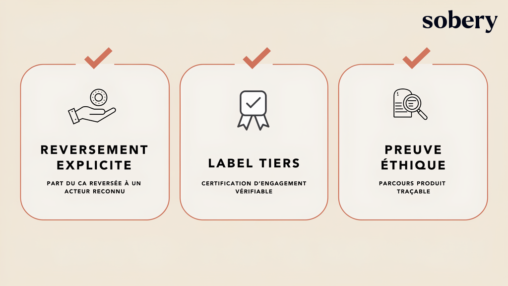 Goodies pour cause solidaire — la checklist anti-pinkwashing : reversement explicite, label tiers, preuve éthique checklist anti-pinkwashing pour un goodies de cause solidaire